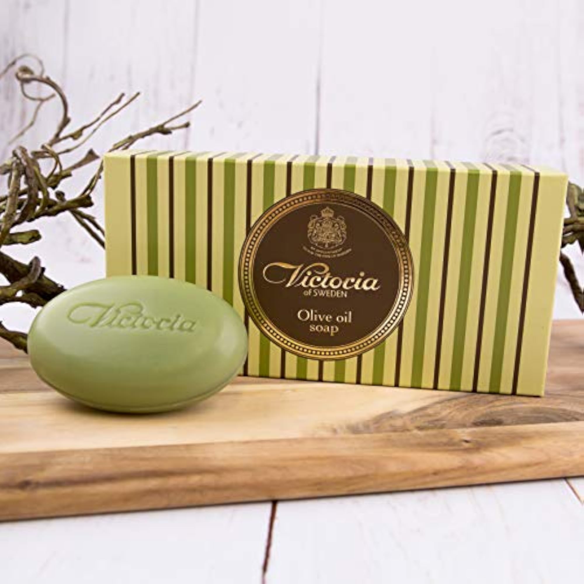 Victoria Soaps of Sweden Olive Oil Soap, 3 Count